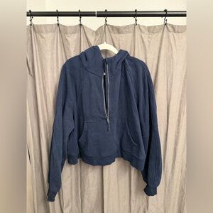 Lululemon Navy Blue Hoodie with Half-Zip